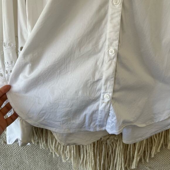 Kate Spade Poplin Cutwork Shirt - Picture 6 of 7